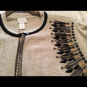 Chico cardigan with embellishments.  NWT